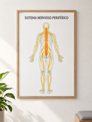 Póster Sistema Nervioso Periférico - 60 x 80 cm