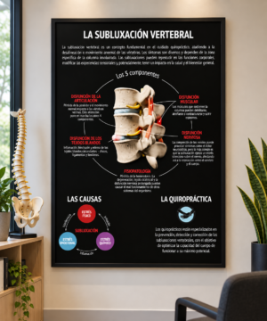 Póster La Subluxación Vertebral - 60 x 80 cm